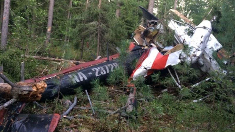По факту крушения вертолета Ми-2 в Югре возбуждено уголовное дело