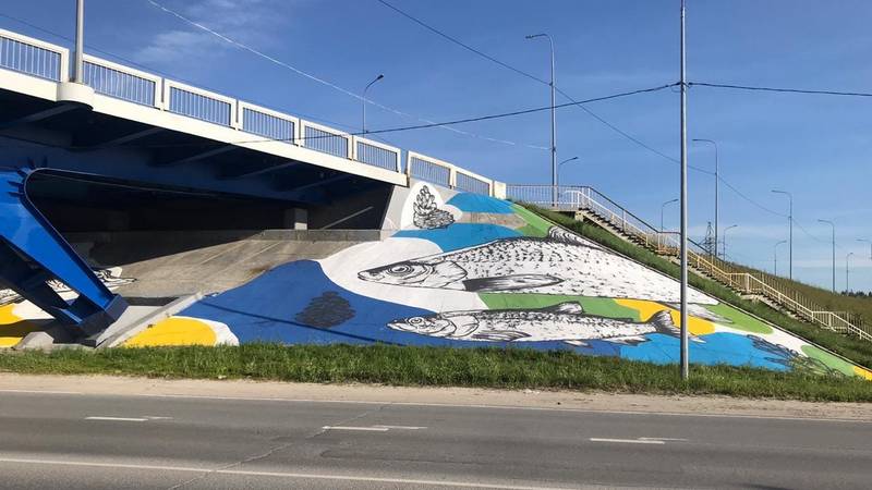 В Нижневартовске появилось самое большое граффити в Югре