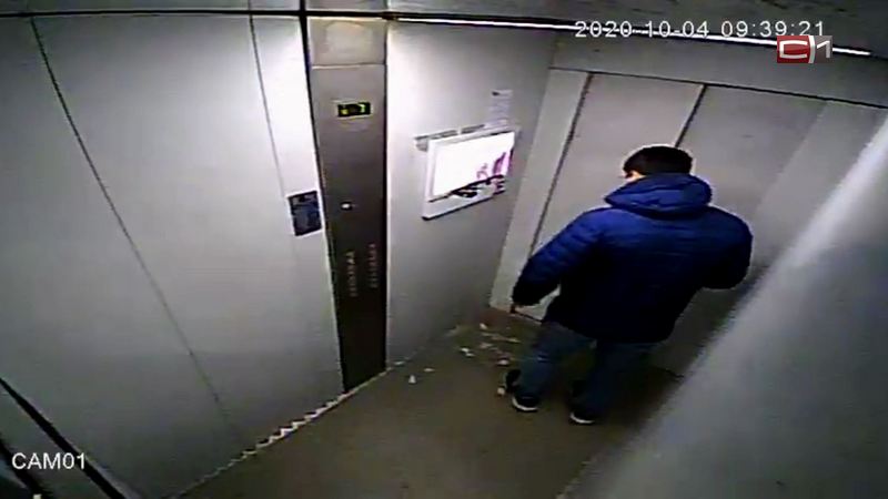 Зачем разбил монитор, не помнит. Полиция Сургута поймала вандала из лифта