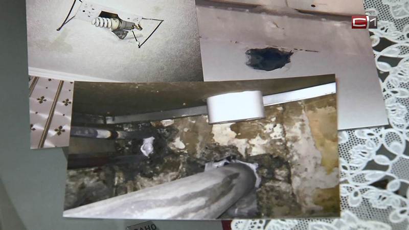 В Сургуте рабочие продырявили потолок одной квартиры, ремонтируя другую