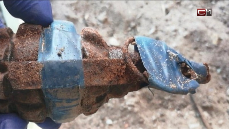 В Тюменской области при проведении дорожных работ нашли гранату