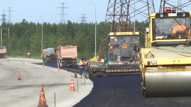 Ремонт дороги возле сургутского моста через Обь планируют закончить раньше