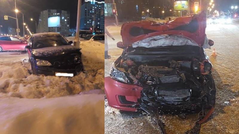 Молодая автоледи спровоцировала ДТП в Нижневартовске - пострадали два человека