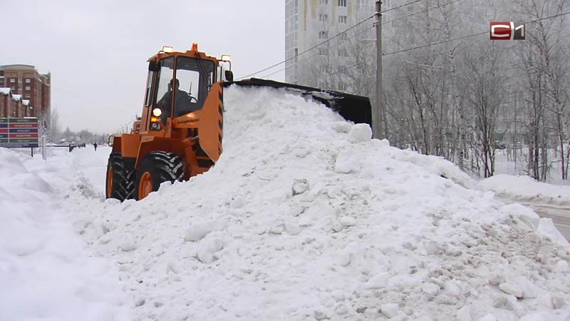 В поселке Солнечный власти начали чистить снег своими силами