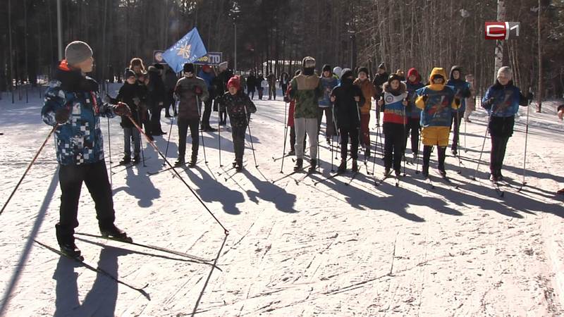 В сургутском парке «За Саймой» прошла лыжная гонка среди школьников