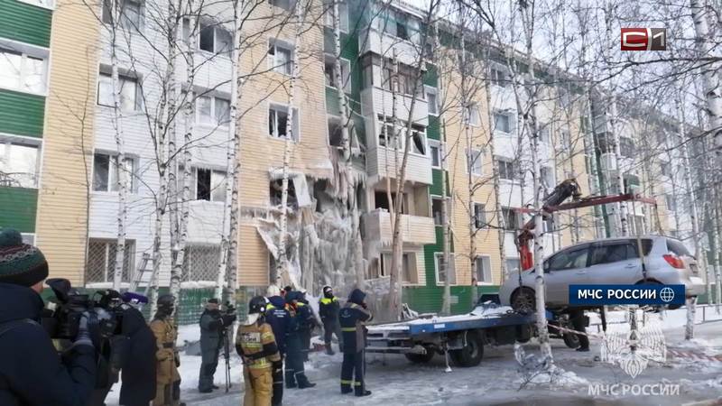 Пострадавший от взрыва дом в Нижневартовске находится под видеонаблюдением