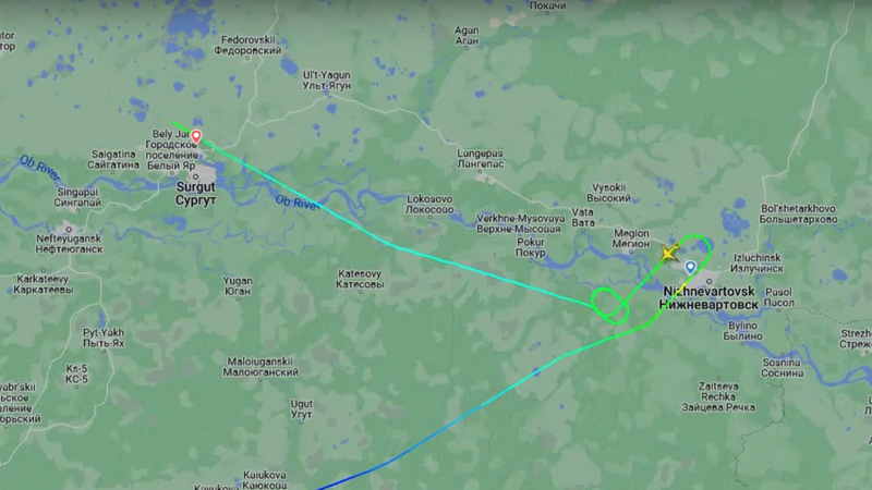 Самолет из Уфы дважды не смог приземлиться в Нижневартовске