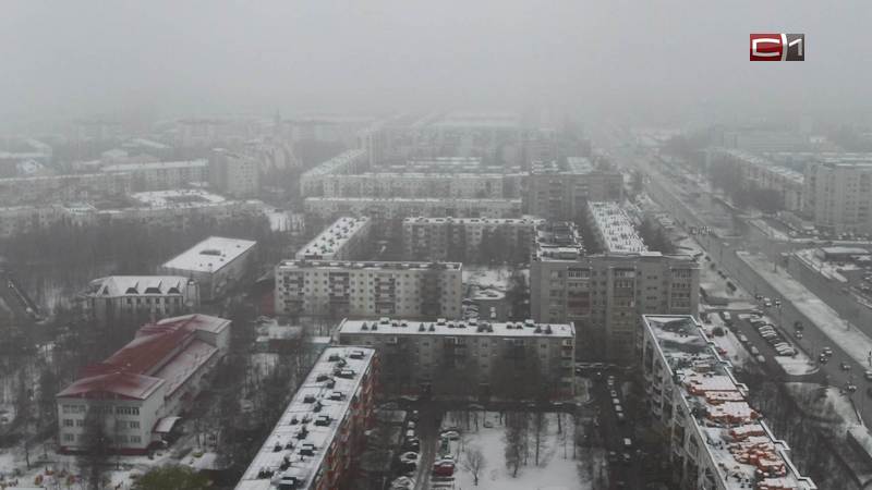 Сильный снег и метель ожидаются в Сургуте и Сургутском районе