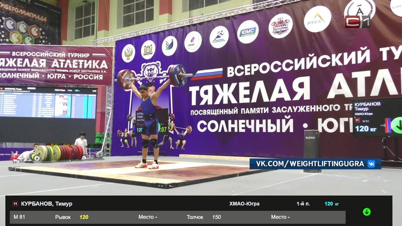 В Сургутском районе прошел всероссийский турнир тяжелоатлетов