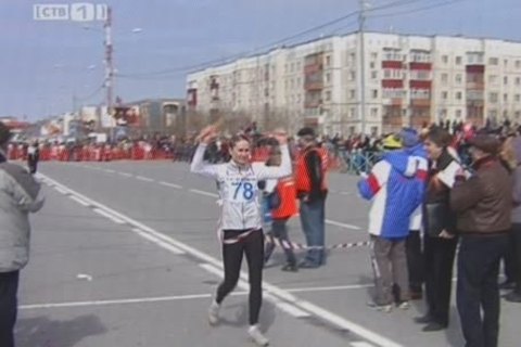 В честь юбилея Победы спортсмены пробежали эстафету почти на км больше