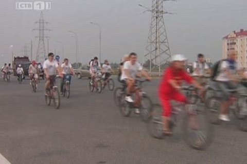 Сургутские энергетики устроили велопробег