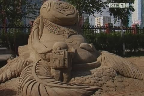 В Сургуте подвели итоги фестиваля скульптур из песка и дерева  