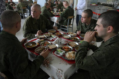 Сытная еда для российской армии