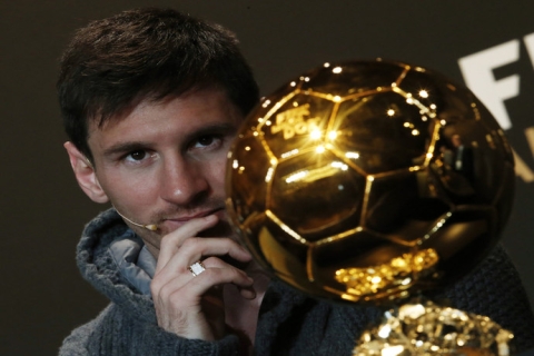 Лионель Месси в четвертый раз подряд признан лучшим футболистом мира
