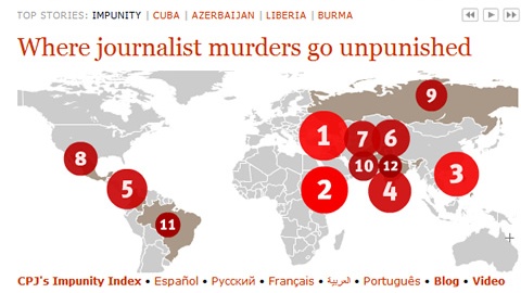 Россия попала в первую десятку стран по безнаказанности убийств журналистов