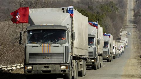 Глава СБУ назвал колонну с гуманитарным грузом из РФ «российским вторжением»