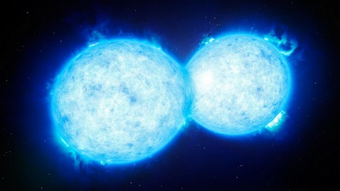Астрономы зафиксировали «поцелуй» двух гигантских звезд перед гибелью. Завораживающее зрелище 
