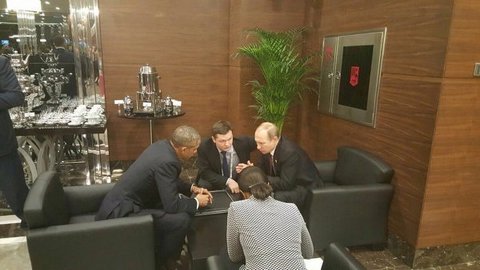 Между Путиным и Обамой состоялась двадцатиминутная беседа на саммите «Большой двадцатки»