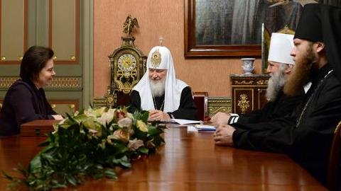 Наталья Комарова и митрополит Павел встретились с патриархом Кириллом. Обсудили духовную жизнь Югры
