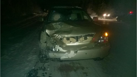 В Югре под колесами Lexus погиб пешеход, шедший ночью по проезжей части