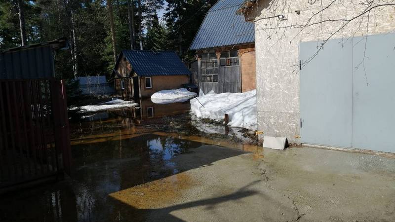 Уровень воды в реке Черной, затопившей СНТ «Газовик» в Сургуте, снижается