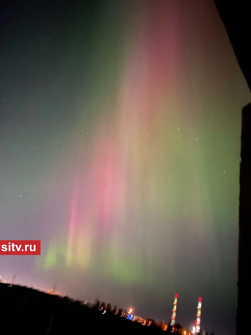 В небе над Сургутом заметили северное сияние. ФОТО -Новости Сургута