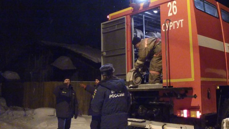 Пожар на «Взлетке» в Сургуте. Во время тушения было обнаружено тело мужчины