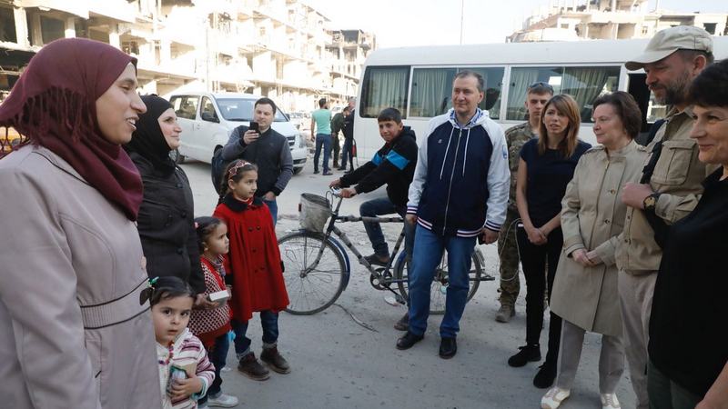 Губернатор Югры Наталья Комарова о том, как живет Сирия после ракетных ударов. ВИДЕО