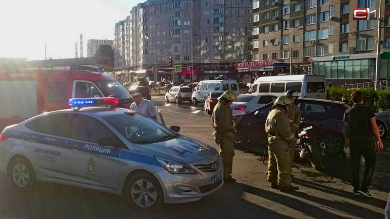 Не заметил. Водитель рассказал о столкновении с мотоциклом в Сургуте