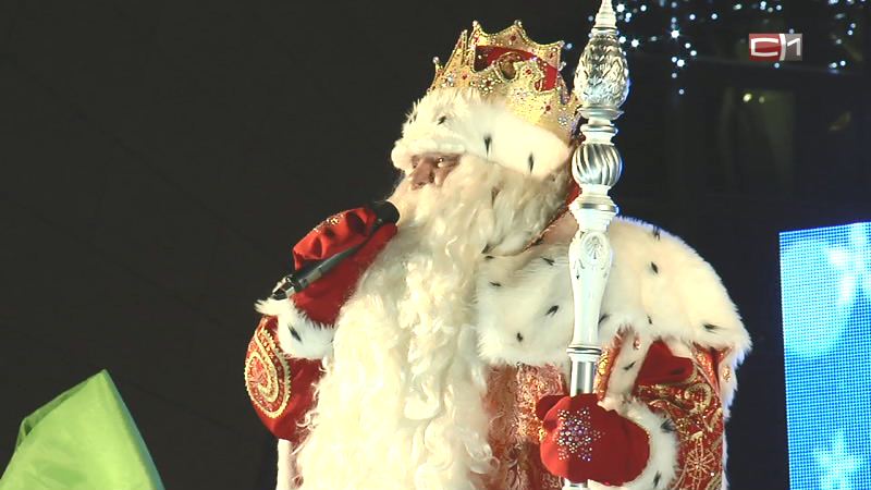 Новогоднее настроение в столицу Югры привезли деды Морозы