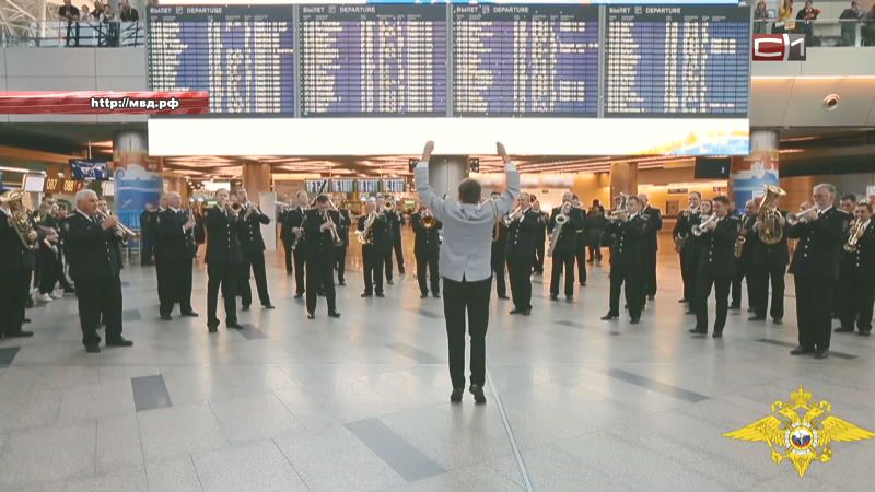 Не криминалом единым. В московском аэропорту полицейские устроили праздник для пассажиров