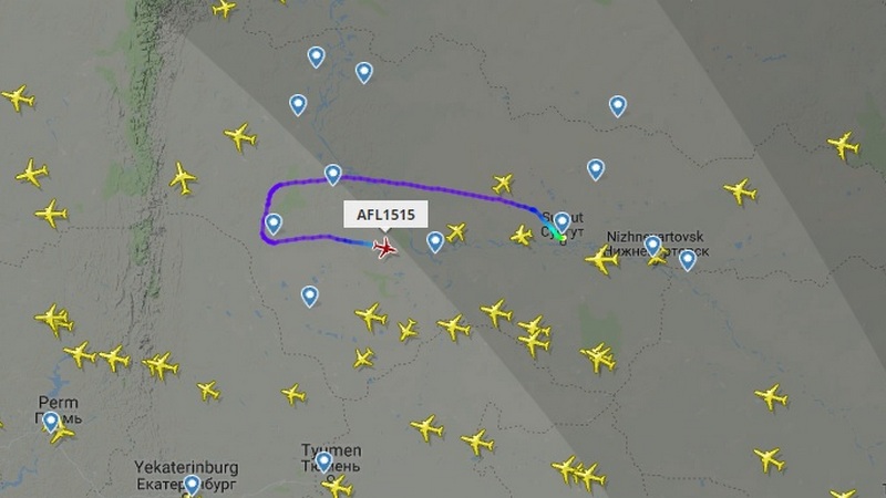 СРОЧНО! Самолет, вылетевший из Сургута в Москву, возможно, захвачен