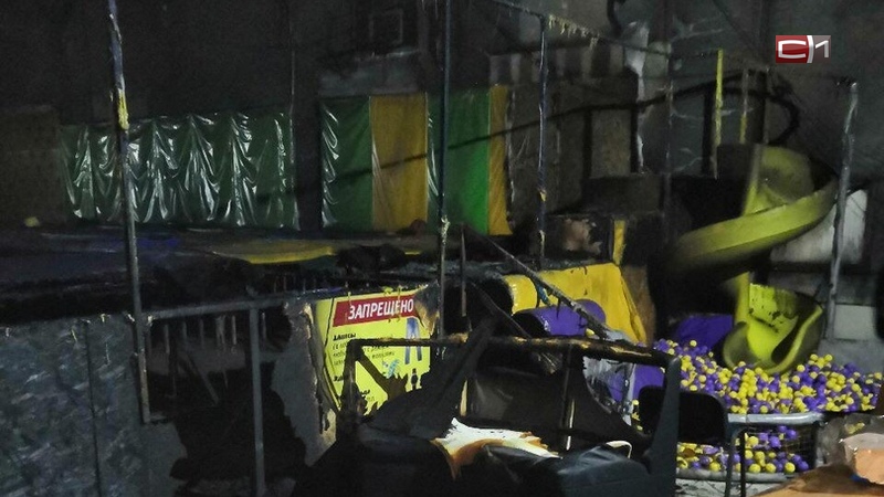 Полиция разыскивает югорчан, устроивших поджог батутного центра
