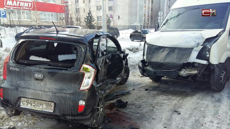 Жесткая авария в Сургуте: вынужденный дрифт закончился травмой
