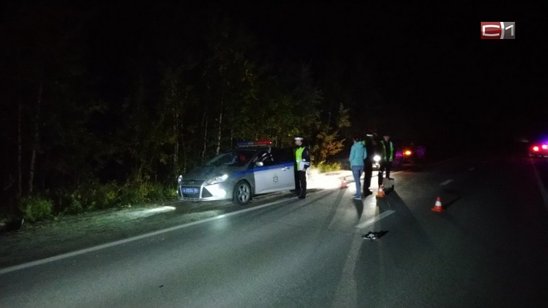 В Сургуте на пригородной дороге иномарка насмерть сбила пешехода. ФОТО