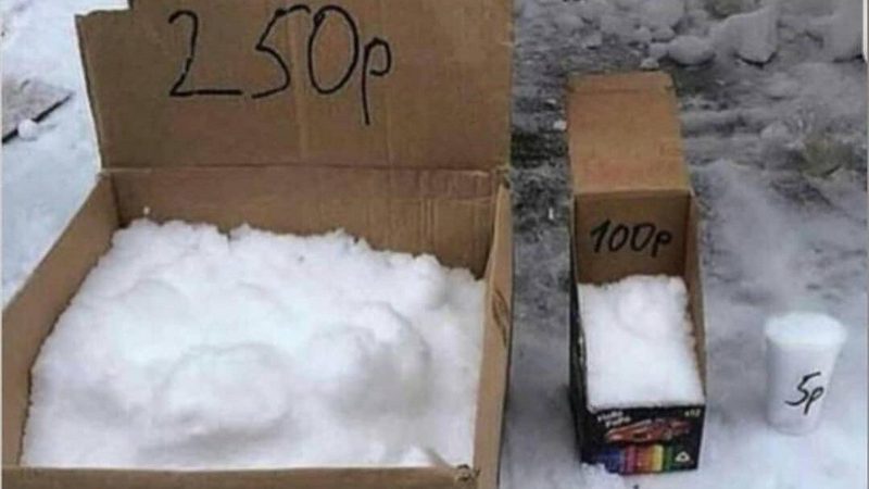 Объявления о продаже снега в Югре могут запустить «челлендж»
