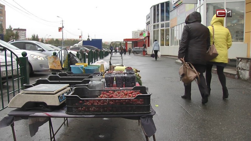 Сургутяне готовы платить огромные штрафы, чтобы продать рыбу и грибы на улице