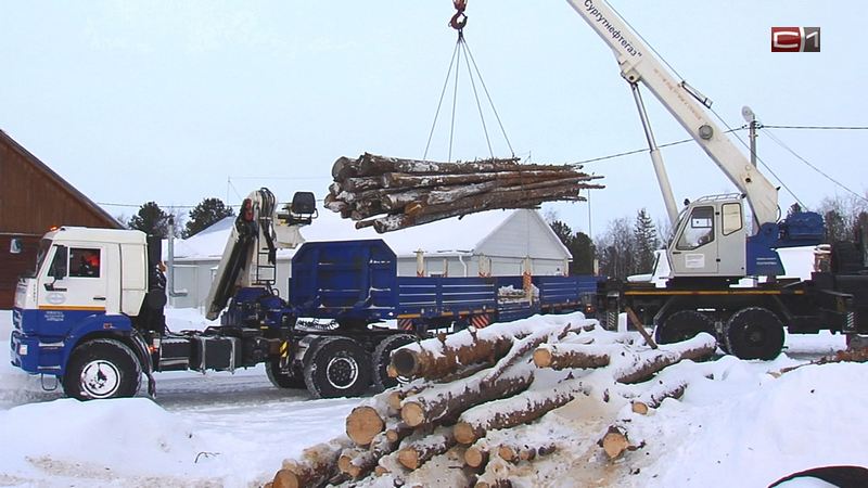 Сургутнефтегаз обеспечивает запасом дров коренных жителей Нумто