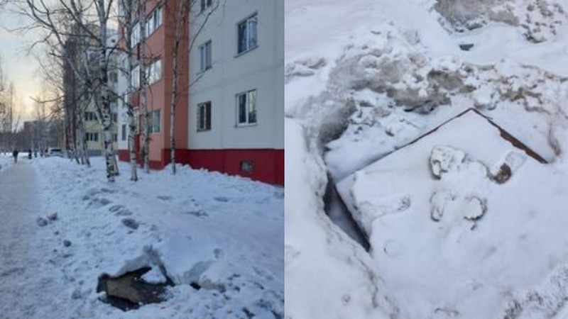 Жители Сургута вновь жалуются на открытые люки