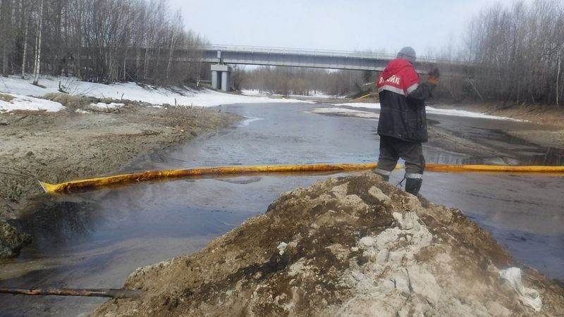 Река близ Нижневартовска оказалась загрязнена химикатами