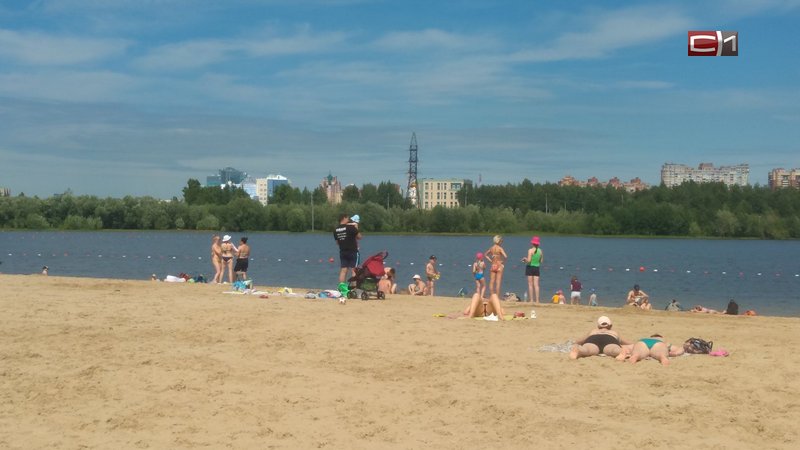 Сургутский пляж продолжает преображаться. ФОТО