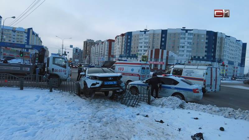 По факту ДТП с патрульным автомобилем в Сургуте организована проверка