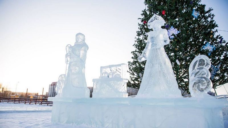 Ледовые городки обещают закончить в Сургуте на этой неделе