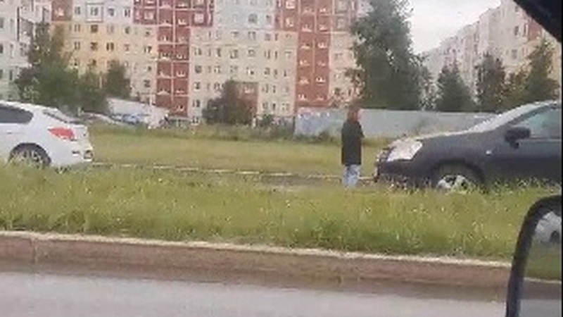 Югорских водителей напугала необычная девушка на дороге 