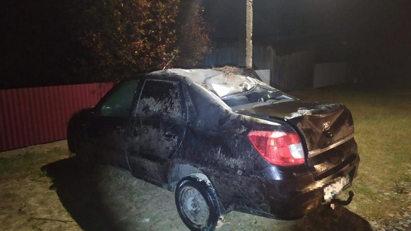 Пассажир иномарки в Югре пострадал в результате неуправляемого заноса