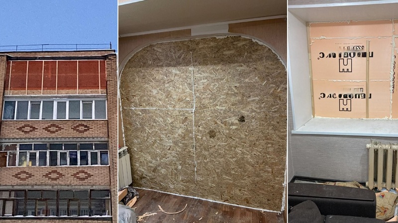 Коммунальщики заделали балкон в сургутской квартире, пострадавшей от взрыва