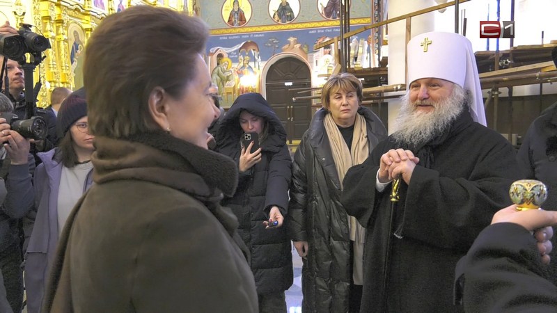 Возводимый в Сургуте Свято-Троицкий кафедральной собор посетили высокие гости