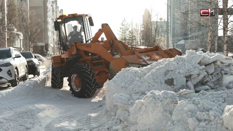 Мэрия Сургута контролирует уборку снега на тротуарах
