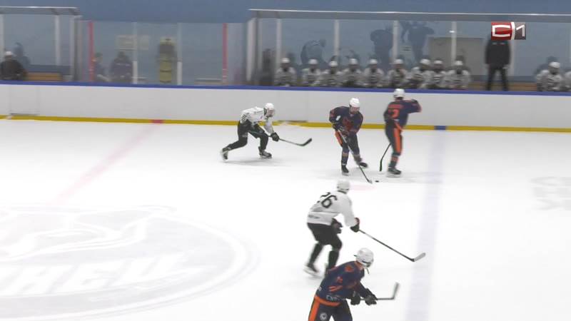 Матч сургутских и челябинских хоккеистов состоялся в Ледовом дворце