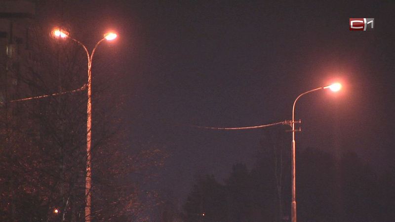 Недостающие фонари устанавливают на трассе Сургут-Лянтор